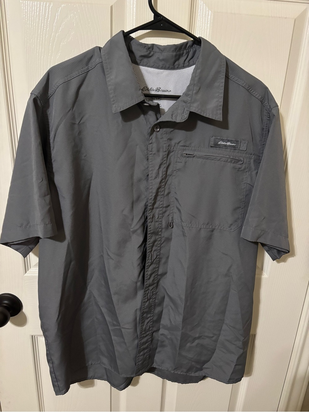 Eddie Bauer Men's Short-Sleeve Outdoor Shirt — Gray